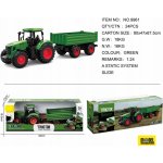 Bruder 3155 Traktor John Deere 7R 350 s čelním nakladačem a přívěsem – Zboží Mobilmania