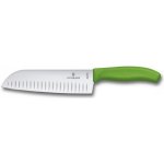 Victorinox Santoku Swiss Classic s výbrusy zelená 17 cm – Sleviste.cz