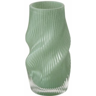 Boltze Skleněná váza VERESE, 30 cm, zelená zelený – Hledejceny.cz
