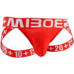 MIBOER Sexy Jockstrap s pohodlnou kapsou Červená Red – Zboží Mobilmania