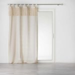 Douceur d'intérieur Záclona s motivem MAKRAMY SAMYA, 140 x 240 cm béžová – Hledejceny.cz