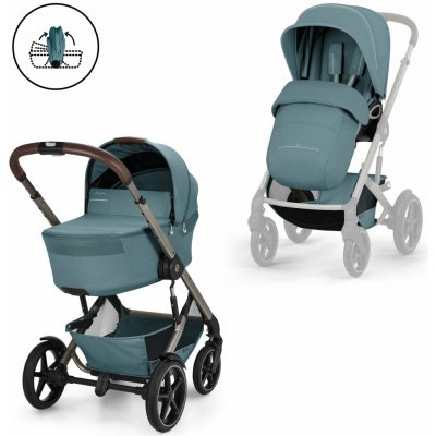 CYBEX Talos S Lux se skládací korbičkou Fold Cot Stormy Blue TPE 2026 – Hledejceny.cz