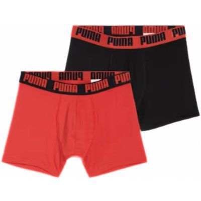 Puma Everyday Basic Boxer 2 Pack M 93832026 orange/black – Zboží Dáma