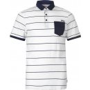 Lee Cooper Stripe Polo Shirt Mens white/Navy