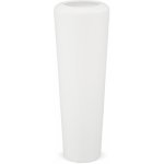 Bílá vysoká hladká váza 112336 – Zboží Dáma