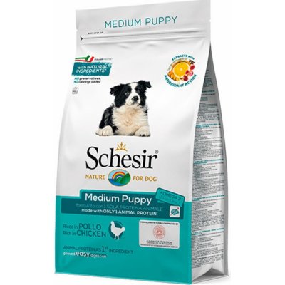 Schesir dog Medium Puppy Kuřecí s rýží 12 kg