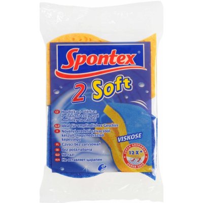 Spontex Soft houbička na nádobí 2ks 97070272 – Zboží Dáma