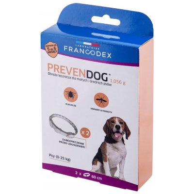 Francodex PrevenDog obojek proti klíšťatům 2 x 60 cm