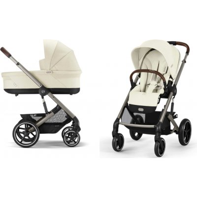 CYBEX Balios S Lux + Cot S Lux 2024 Seashell Beige Taupe Frame – Zboží Mobilmania