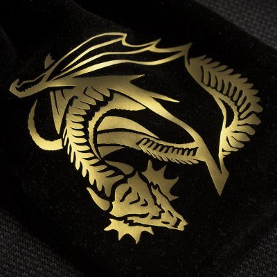 Váček na kostky Dragon Black & golden Velour – Zboží Mobilmania