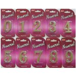 C45 Číslice 45mm - "6" - Broušený nikl – Zboží Mobilmania