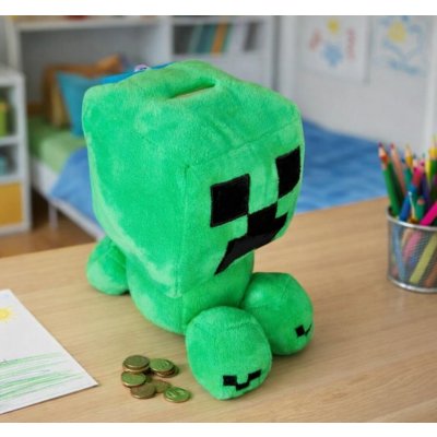 Mister License Plyšová pokladnička 3D MINECRAFT CREEPER zelená – Zboží Mobilmania