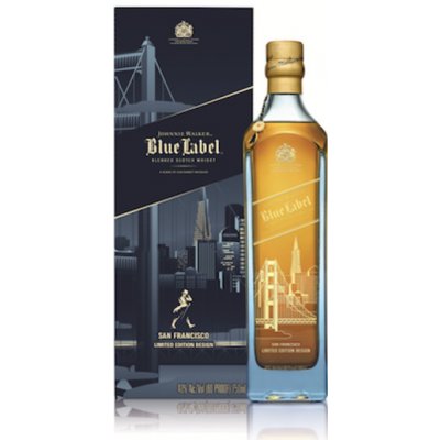 Johnnie Walker Blue Label San Francisco 40% 0,75 l (kazeta) – Hledejceny.cz
