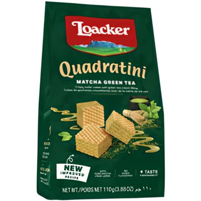 Loacker Quadratini Matcha oplatky 110 g – Zboží Dáma