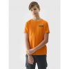 Dětské tričko 4F Chlapecké tričko z organické bavlny s potiskem oranžová