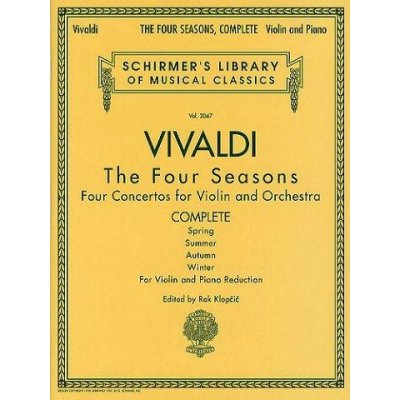 Antonio Vivaldi Čtvero ročních období pro housle a klavír – Zboží Dáma