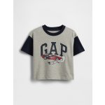 Baby oversize tričko Gap & Hot Wheels Americana šedá – Zboží Mobilmania