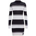 Calvin Klein Jeans úpletové šaty Long sleeve rib sweater dress bílá černá – Sleviste.cz