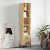 Regál a polička Prolenta Maison Exclusive Skříň highboard dub sonoma 34,5 x 34 x 180 cm kompozitní dřevo