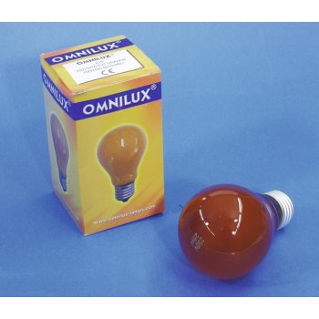 Omnilux 230V 25W E27 A19 oranžová