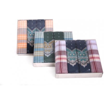 Pánské kapesníky Etex M08 4 ks – Zboží Dáma