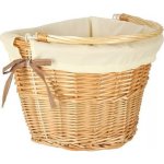 Hadex Proutěný koš na kolo bílá vložka – Sleviste.cz