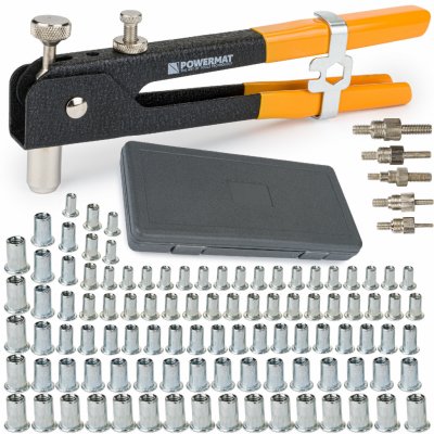 Powermat Powermat Ruční nýtovací kleště na maticové nýty M3-M8 PM-NIR-86SU – Zboží Dáma