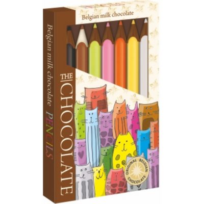 The Chocolate Čoko pastelky mléčné motiv zvířátka 100 g – Zboží Dáma