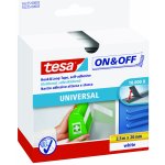 tesa® On & Off suché zipy Samolepicí pás pro univerzání použití Barva: bílá, Rozměr: 2,5 m : 20 mm – Zboží Mobilmania