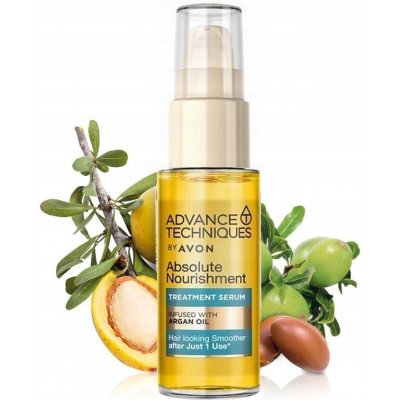 Avon Advanced Techniques Nourishing Hair Serum vyživující sérum na vlasy s marockým arganovým olejem 30 ml – Zboží Mobilmania