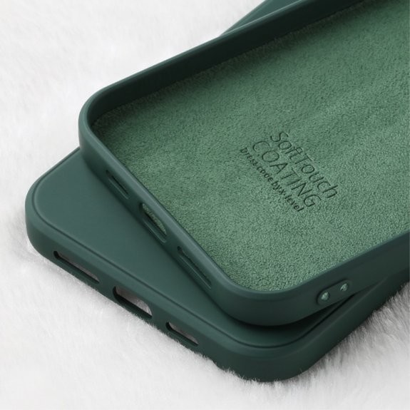 Pouzdro X-Level hladké silikonové iPhone 12 mini - tmavě zelené