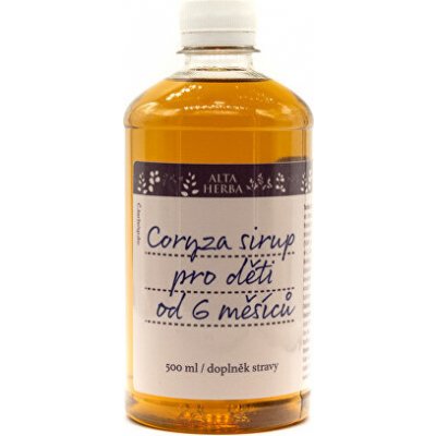 Alta Herba Coryza sirup pro děti od šesti měsíců 500 ml – Hledejceny.cz