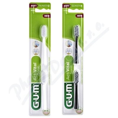 GUM ActiVital Sonic Refills Soft černé 2 ks – Zbozi.Blesk.cz