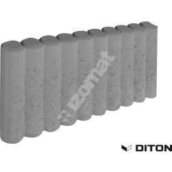 Diton Palisádový obrubník 50 x 25 x 6 cm přírodní beton 1 ks