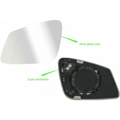 Sklo levého zpětného zrcátka BMW 4 (F32/F33) | 2/2013 a výše | vyhřívané | 5901532779233 | Zboží Auto