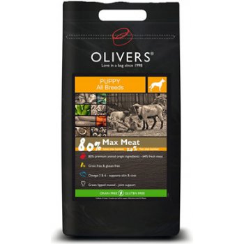 Oliver´s Puppy MAX MEAT 80% GRAIN FREE 4 KG