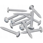 Vruty do dřeva 12 ks Stříbrné M4 x 28 mm Ocel – Hledejceny.cz