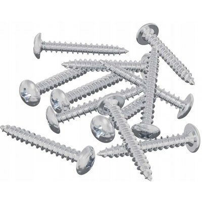 Vruty do dřeva 12 ks Stříbrné M4 x 28 mm Ocel – Hledejceny.cz