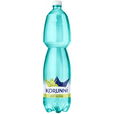 Korunní Jemně perlivá s příchutí bílé hrozny 1500 ml