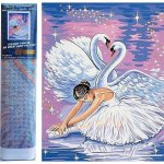 Norimpex Diamantové malování Labutí jezero 30 x 40 cm – Sleviste.cz