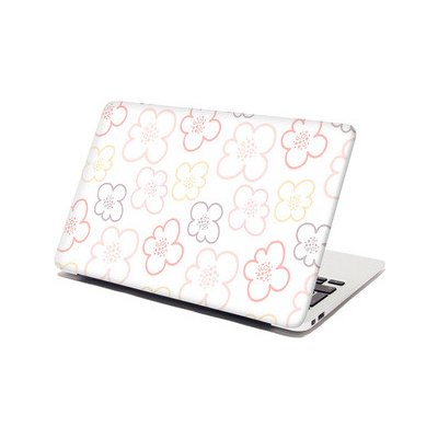 Sablio Samolepka na notebook Dětské kvítí - 29x20 cm – Sleviste.cz