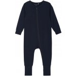 Rostoucí bambusové pyžamo na zip overal modrá Dark Navy MINYMO – Sleviste.cz