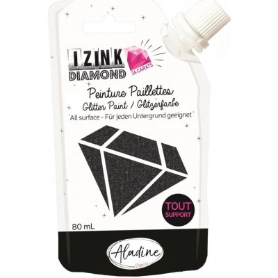 Izink Diamantová barva Aladine Diamond 24 Carats 80 ml černá – Zboží Dáma