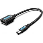 Vention Mini USB (M) to USB (F) OTG Cable 0.15m Black PVC Type CCTBB – Zboží Živě