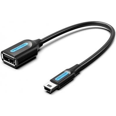 Vention Mini USB (M) to USB (F) OTG Cable 0.15m Black PVC Type CCTBB – Zbozi.Blesk.cz