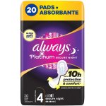 Always Platinum secure Night hygienické vložky s křidélky 20 ks – Hledejceny.cz