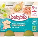 Babybio Rizoto s pórkem, máslovou dýní a lososem 2 x 200 g – Zboží Dáma