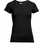 Tričko na tělo s výstřihem do V černá – Zboží Dáma
