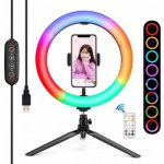 Puluz Tripod RGB stolní kruhové LED světlo 10.2'' černé PKT3082B – Zboží Živě