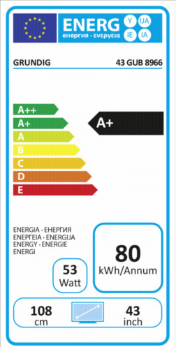Grundig 43 GUB 8966 návod, fotka